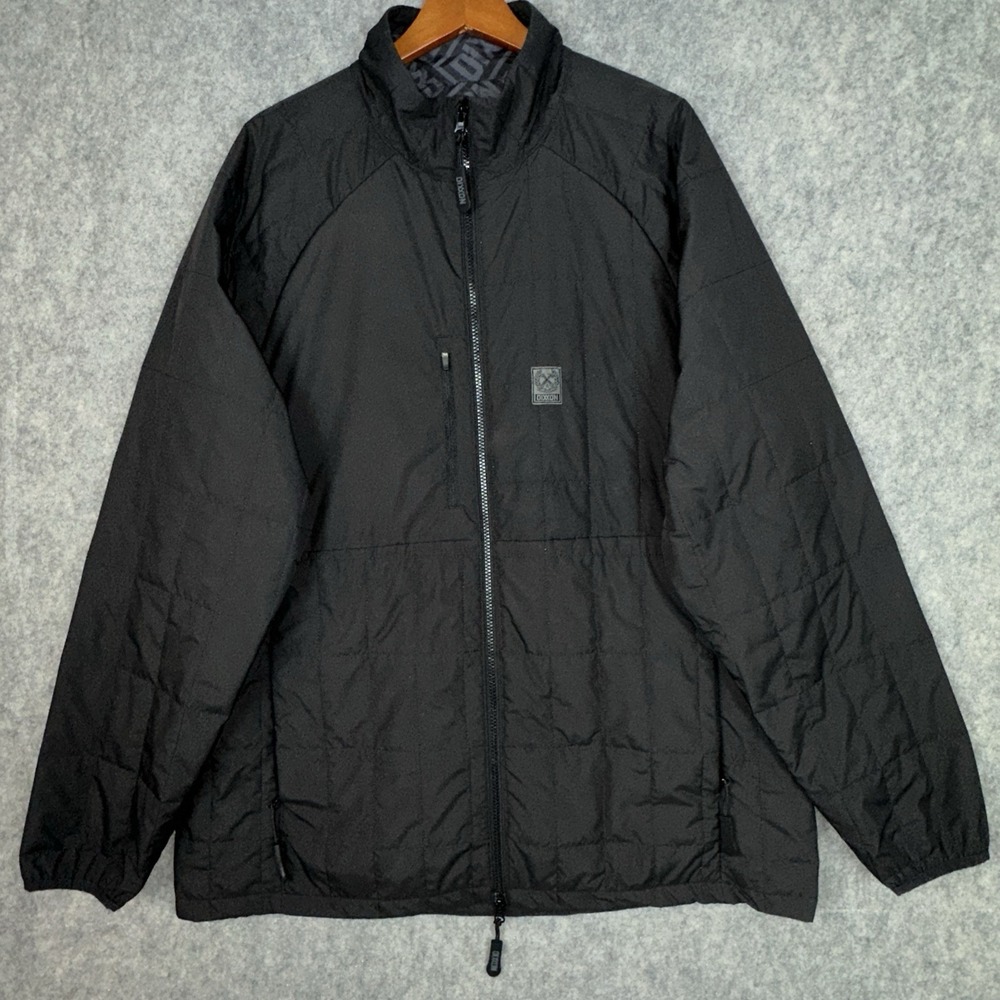 Dixxon Jacket Men 2XT Tall Black Full Zip Quilted Moto Riding Outdoors EUC NWOT?